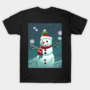 Little Snowflake Snowman T-Shirt